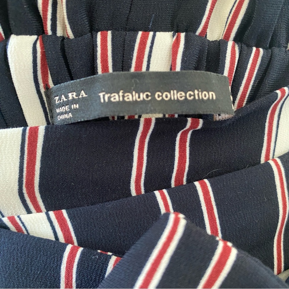 Zara Trafaluc Striped High-Waist Wide-Leg Pants Women’s Size XS - Picture 3 of 6